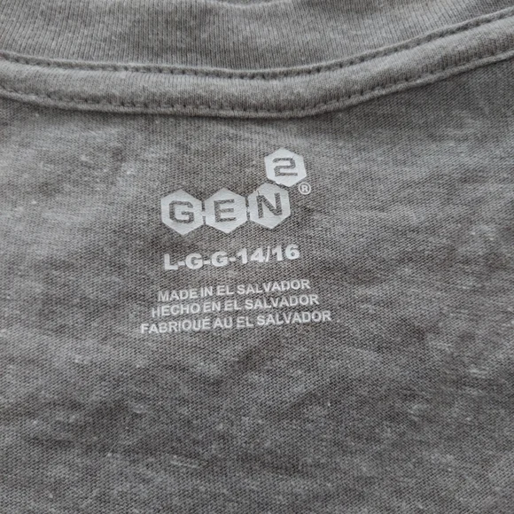 3/$25 Gen 2 Clemson Shirt Youth Large. Gray. - Picture 3 of 5